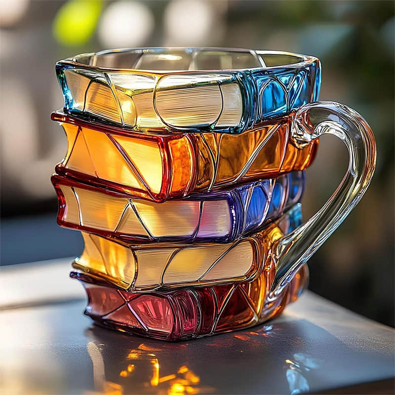 Vueeze BookHaven Mug - 3D Book Design